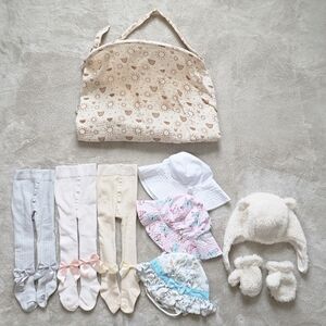 Adorable Baby Hats and Tights Bundle